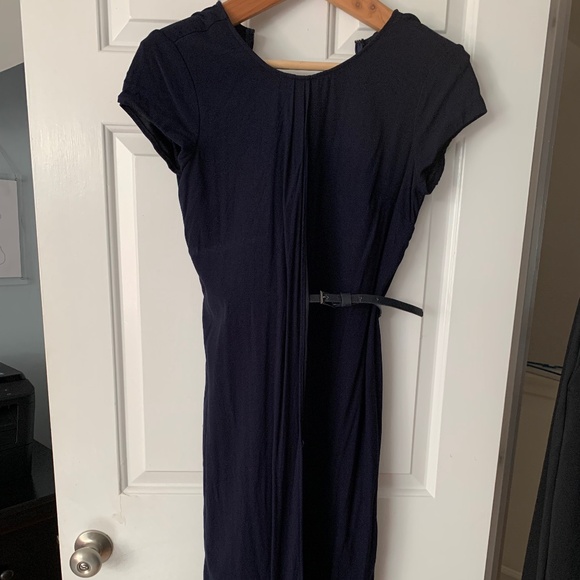 Universal Standard Dresses & Skirts - Universal Standard Navy Blue belted drape dress